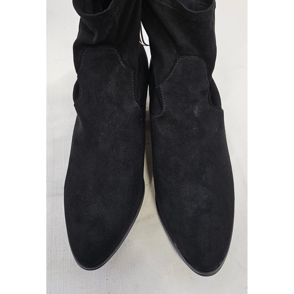 Universal Thread Loraine Ankle Boots Black Womens Size 10 Pointed Toe Block Heel